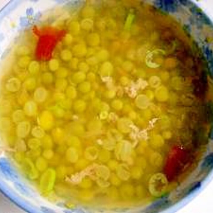 漬け物と豌豆スープ
